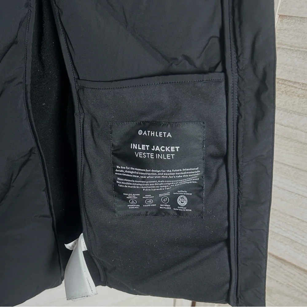 Athleta Inlet Jacket Quilted Down with Hood. Size Small - Picture 7 of 13